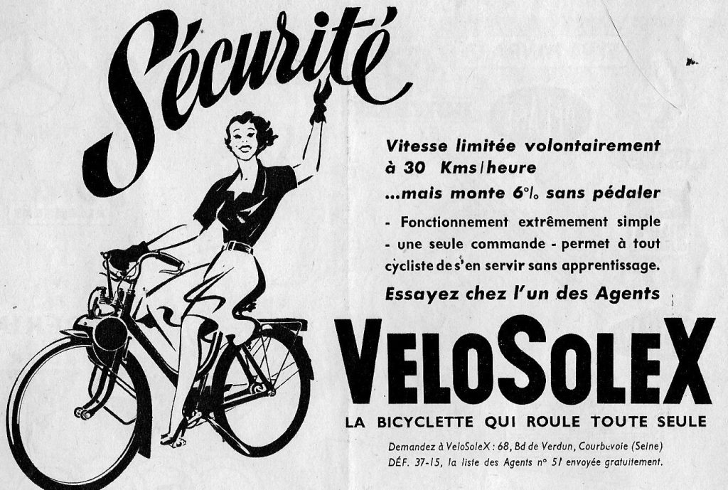 Publicité pour le VéloSolex (collection privée)